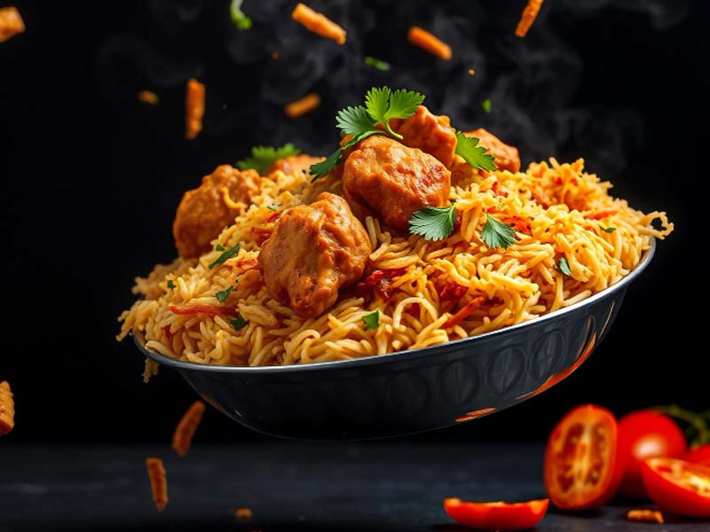 Hyderabadi Chicken 65 Biryani - Boneless